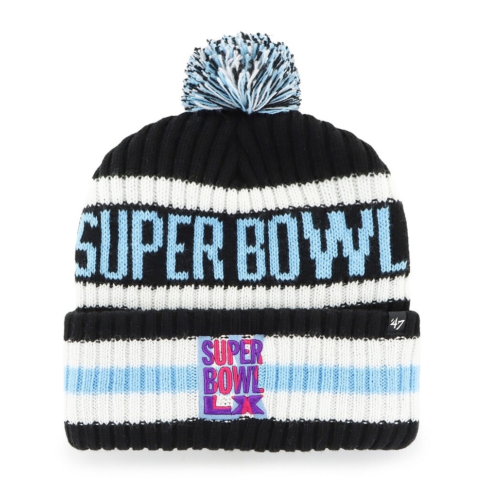 NWT | Out of Stock Online | NFL Super Bowl LX Striped Beanie